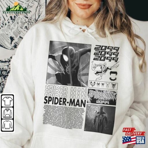 Spidey 2099 Movie Shirt K2 The Amazing Spider Sweatshirt Classic