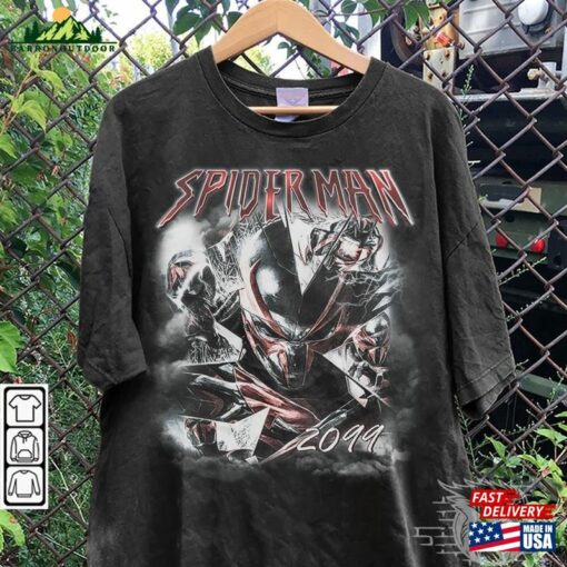 Spidey 2099 Movie Shirt Retro Spider Man Vintage 90S Y2k Classic T-Shirt