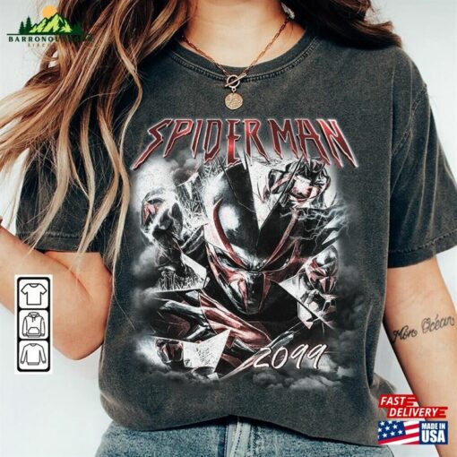 Spidey 2099 Movie Shirt Retro Spider Man Vintage 90S Y2k Classic T-Shirt