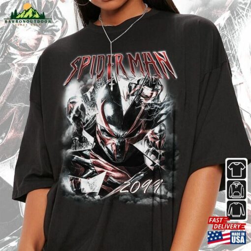 Spidey 2099 Movie Shirt Retro Spider Man Vintage 90S Y2k Classic T-Shirt