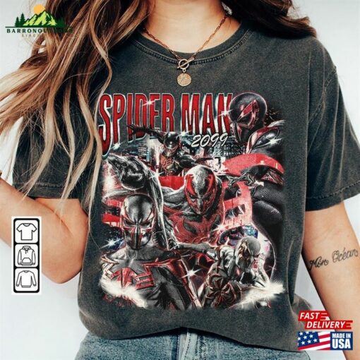 Spidey 2099 Movie Shirt Retro Spider Man Vintage 90S Y2k Sweatshirt Classic