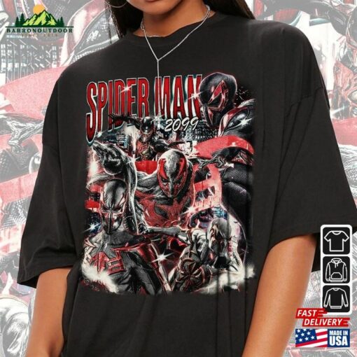 Spidey 2099 Movie Shirt Retro Spider Man Vintage 90S Y2k Sweatshirt Classic T-Shirt