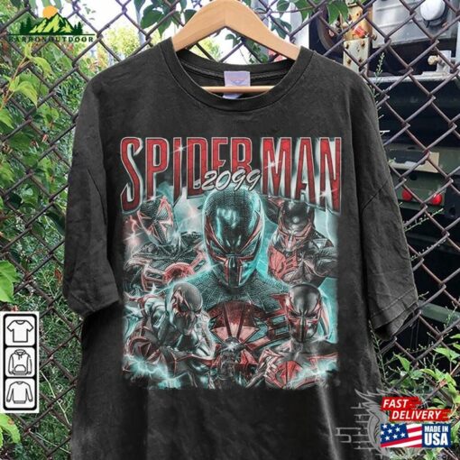 Spidey 2099 Movie Shirt Retro Spider Man Vintage 90S Y2k Sweatshirt Hoodie Classic