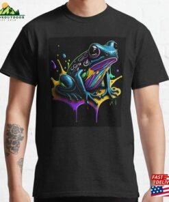 Splash Art Of A Cute Colorful Frog Classic T-Shirt Hoodie Splash Art Of A Cute Colorful Frog Classic T-Shirt Hoodie