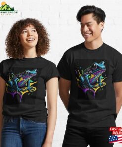 Splash Art Of A Cute Colorful Frog Classic T-Shirt Hoodie 2 Splash Art Of A Cute Colorful Frog Classic T Shirt Hoodie 3