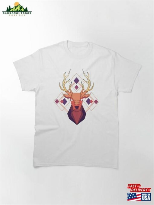 Stag Rising Sun Geometric Series Classic T-Shirt Unisex Sweatshirt