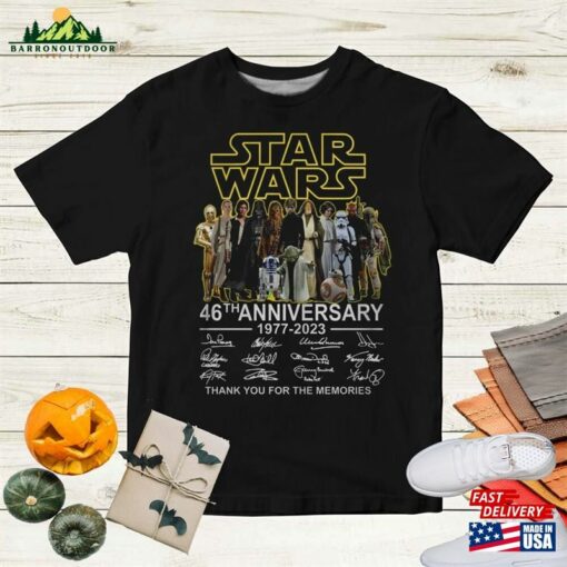 Star Wars 46Th Anniversary 1977 2023 T-Shirt Shirt Gift For Fan Unisex