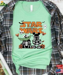 Star Wars Halloween Yoda Skeleton T-Shirt Matching Shirts Shirt Unisex Sweatshirt