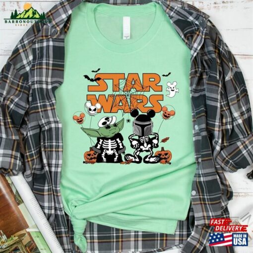 Star Wars Halloween Yoda Skeleton T-Shirt Matching Shirts Shirt Unisex Sweatshirt