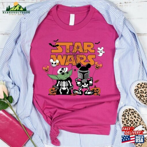 Star Wars Halloween Yoda Skeleton T-Shirt Matching Shirts Shirt Unisex Sweatshirt