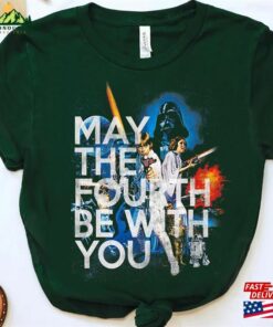 Star Wars May The Fourth Be With You Vintage Movie Poster Shirt Galaxy Sweatshirt Hoodie