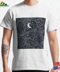 Stars And A Half Moon Classic T-Shirt Hoodie