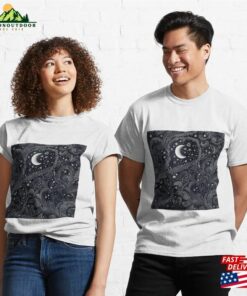 Stars And A Half Moon Classic T-Shirt Hoodie