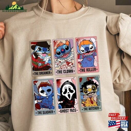 Stitch Halloween Sweatshirt Disney Horror Movie Shirt Trick Or Treat Unisex