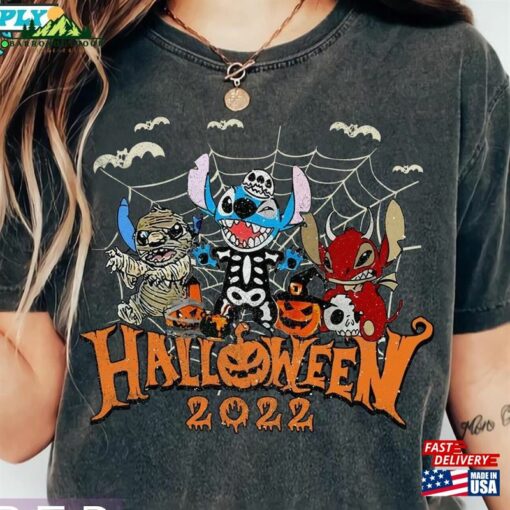 Stitch Halloween T-Shirt Horror Tee Disneyland Shirt Classic