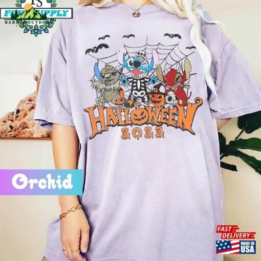 Stitch Halloween T-Shirt Horror Tee Disneyland Shirt Classic