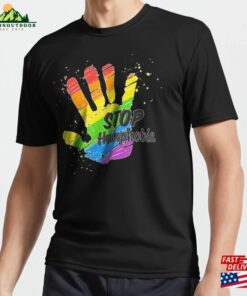 Stop Homophobia Gay Lgbt T-Shirt Design 2023 Active Unisex Classic Stop Homophobia Gay Lgbt T-Shirt Design 2023 Active Unisex Classic