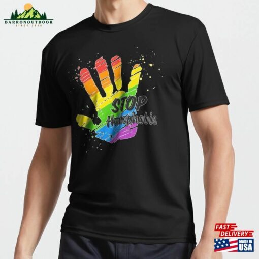 Stop Homophobia Gay Lgbt T-Shirt Design 2023 Active Unisex Classic