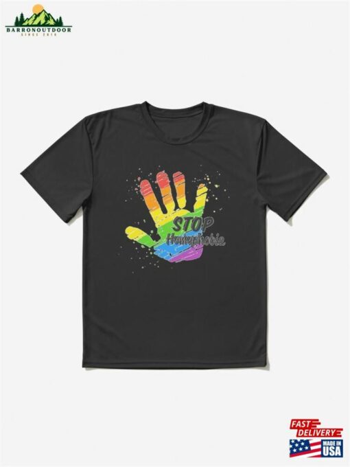 Stop Homophobia Gay Lgbt T-Shirt Design 2023 Active Unisex Classic