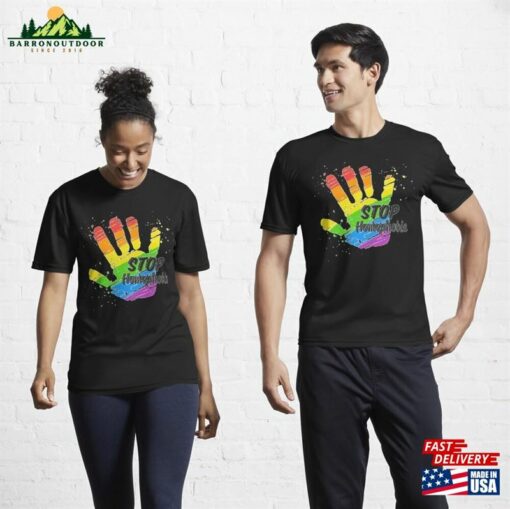 Stop Homophobia Gay Lgbt T-Shirt Design 2023 Active Unisex Classic