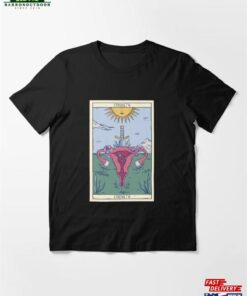 Strength Tarot Card Uterus Feminist Essential T-Shirt Unisex Sweatshirt