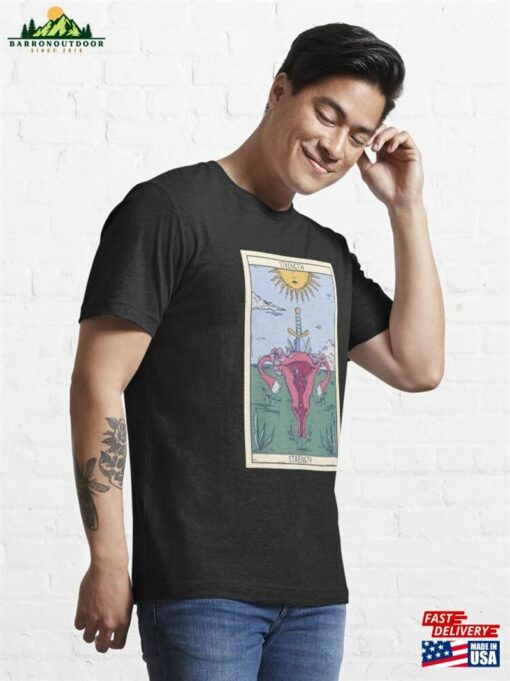 Strength Tarot Card Uterus Feminist Essential T-Shirt Unisex Sweatshirt