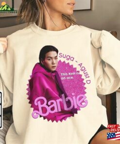 Suga Kpop Shirt Bts Sweatshirt Agust D Barbie Vintage Retro Graphic Tee Music Unisex Gifts Fan Hoodie