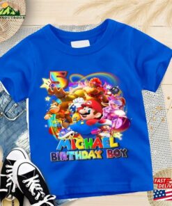 Super Mario Bros Birthday Shirt Personalized Matching Family The Sweatshirt T-Shirt