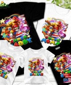 Super Mario Bros Birthday Shirt Personalized Matching Family The T-Shirt Sweatshirt Super Mario Bros Birthday Shirt Personalized Matching Family The T-Shirt Sweatshirt