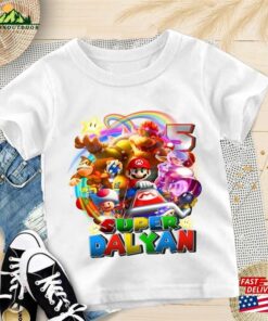 Super Mario Bros Birthday Shirt Personalized Matching Family The T-Shirt Sweatshirt