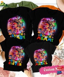 Super Mario Bros Movie Birthday Shirt Personalized Matching Family 2023 Sweatshirt Unisex Super Mario Bros Movie Birthday Shirt Personalized Matching Family 2023 Sweatshirt Unisex