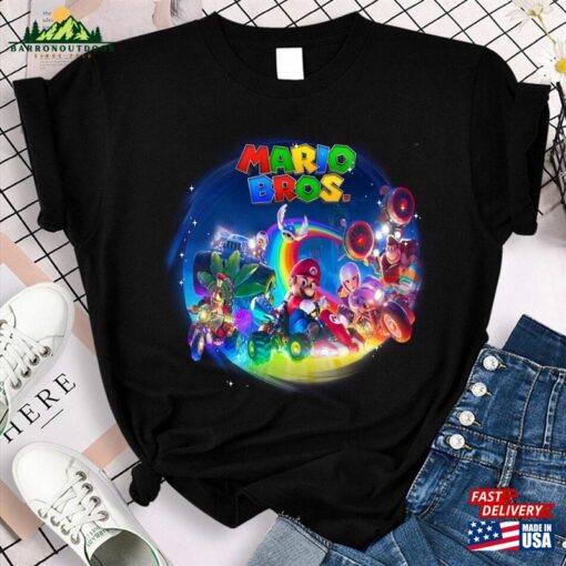 Super Mario Bros Movie Shirt Birthday Hoodie T-Shirt