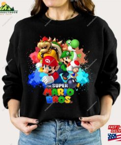 Super Mario Bros Movie Shirt Birthday Sweatshirt Hoodie Super Mario Bros Movie Shirt Birthday Sweatshirt Hoodie