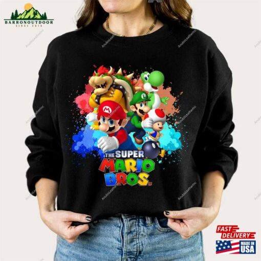 Super Mario Bros Movie Shirt Birthday Sweatshirt Hoodie