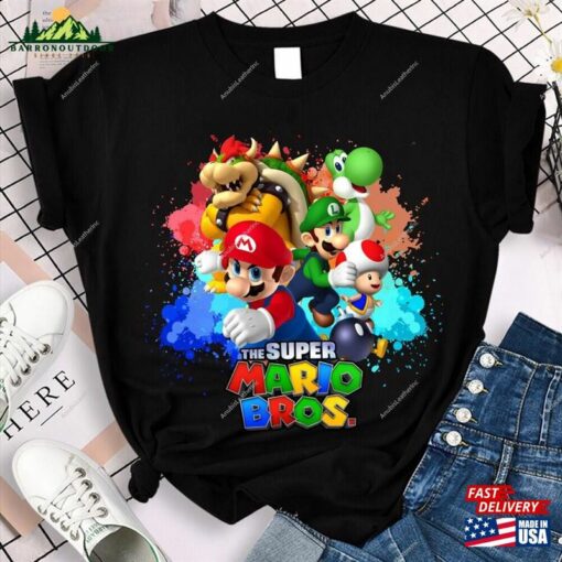 Super Mario Bros Movie Shirt Birthday Sweatshirt Hoodie