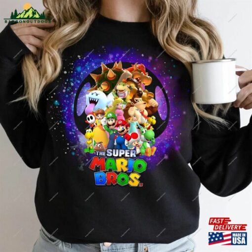 Super Mario Bros Movie Shirt Birthday Unisex Hoodie