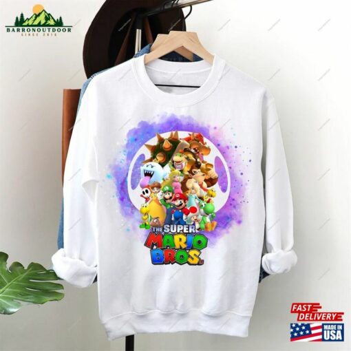 Super Mario Bros Movie Shirt Birthday Unisex Hoodie