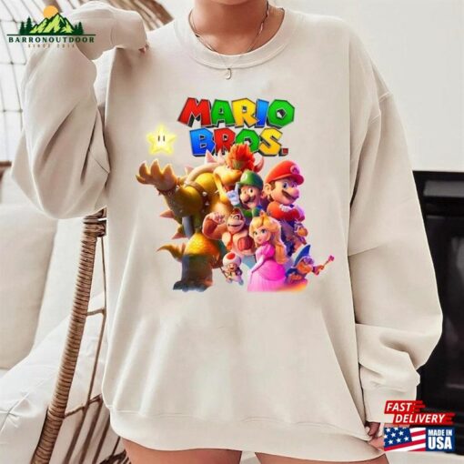 Super Mario Bros Movie Shirt Official High Resolution The Classic Hoodie