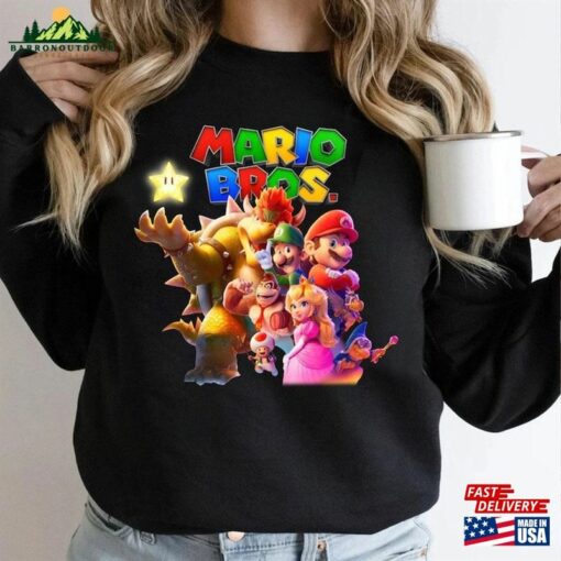 Super Mario Bros Movie Shirt Official High Resolution The Classic Hoodie