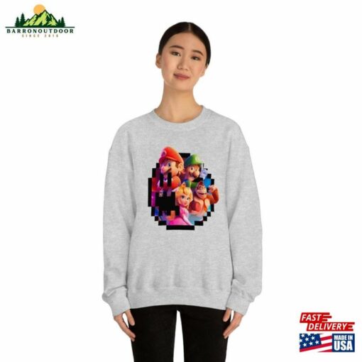 Super Mario Bros Movie Shirt Sweatshirt Official 2023 T-Shirt Unisex