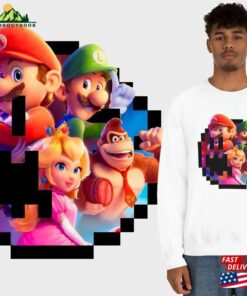 Super Mario Bros Movie Shirt Sweatshirt Official 2023 T-Shirt Unisex