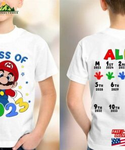 Super Mario Hand Print Graduation 2023 Shirt T-Shirt Classic Super Mario Hand Print Graduation 2023 Shirt T-Shirt Classic