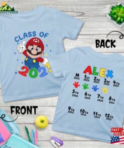 Super Mario Hand Print Graduation 2023 Shirt T-Shirt Classic 3 Super Mario Hand Print Graduation 2023 Shirt T Shirt Classic 4