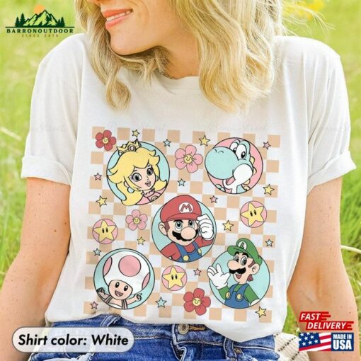 Super Mario Shirt Game Cute Vintage Car Games Kids Shirts Sweatshirt T-Shirt