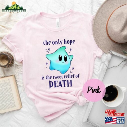 Super Mario Shirt Luna Star The Only Hope Is Sweet Relief Of Death Family T-Shirt Classic