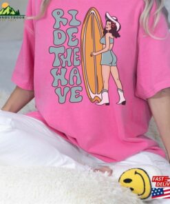 Surfer Cowgirl Shirt Unisex Hoodie 4