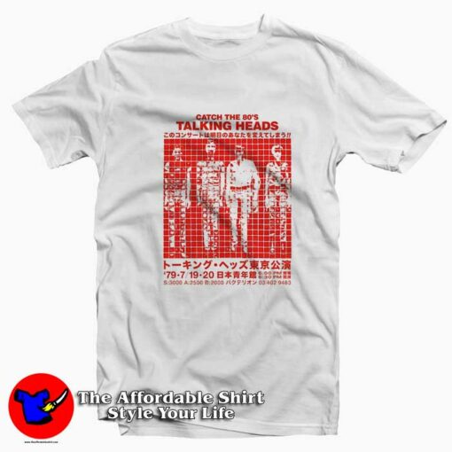 Talking Heads Live Japan Vintage Graphic T-Shirt On Sale