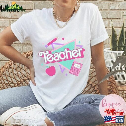 Teacher Shirt Pink Colorful Classic T-Shirt