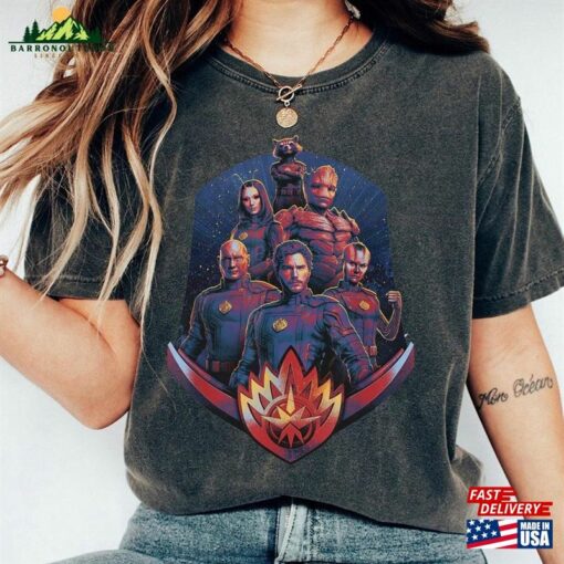 Team With Badge Shirt Marvel Movie 2023 Guardians Of The Galaxy Volume 3 Classic T-Shirt