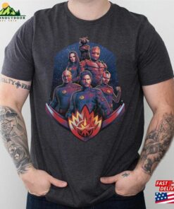 Team With Badge Shirt Marvel Movie 2023 Guardians Of The Galaxy Volume 3 Classic T Shirt 3